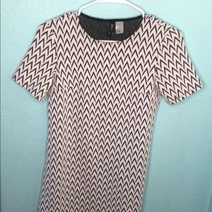 Black and White Patterned Dress